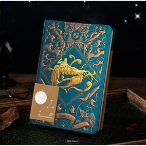 Cancer Zodiac Notebook Journal Astrology Diary Hardcover Constellation A5 Gift